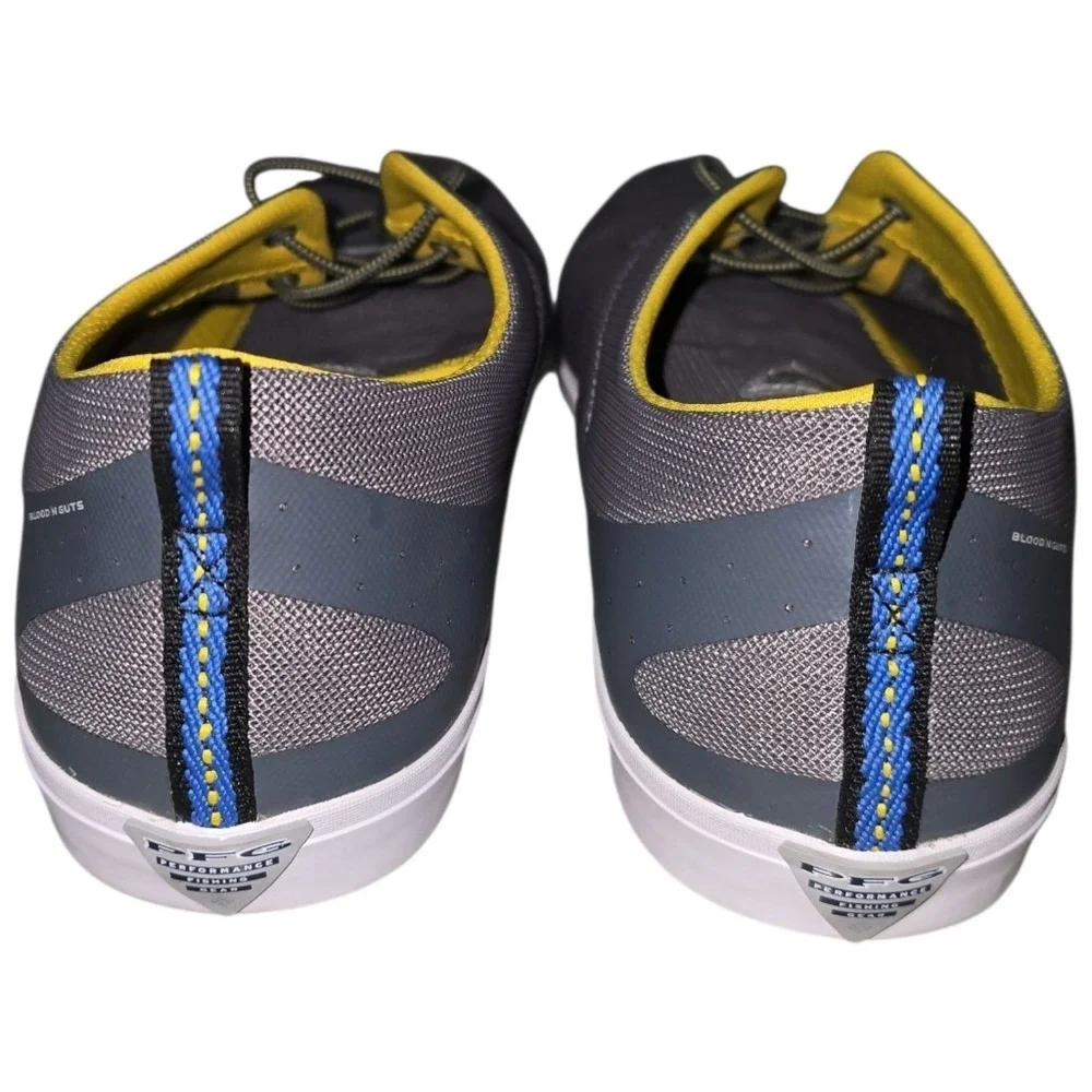 Columbia PFG Dorado CVO Blood N Guts Fishing Shoes Grey Steel Electron Yellow 14